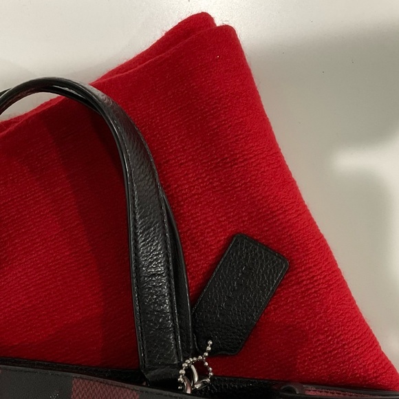 Coach plaid tote with matching wallet - Picture 9 of 16